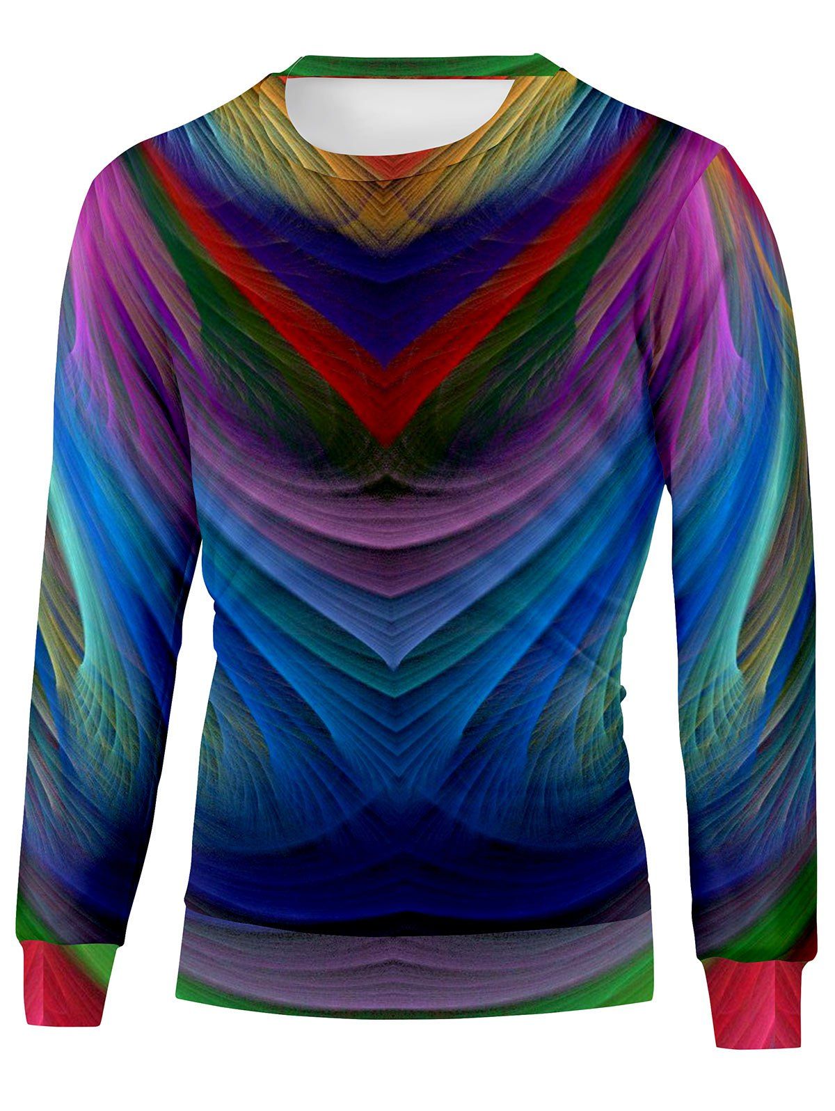 

Colorful Crew Neck Sweatshirt, Colormix