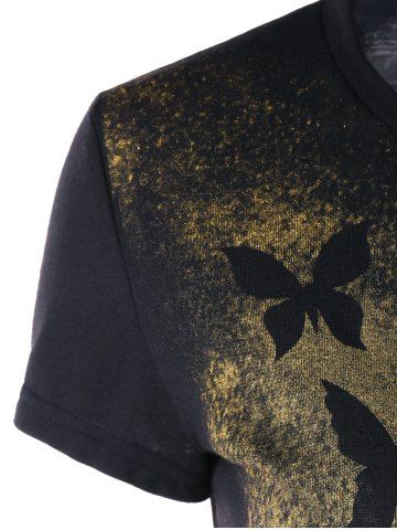 

3D Print Graphic Tee, Black