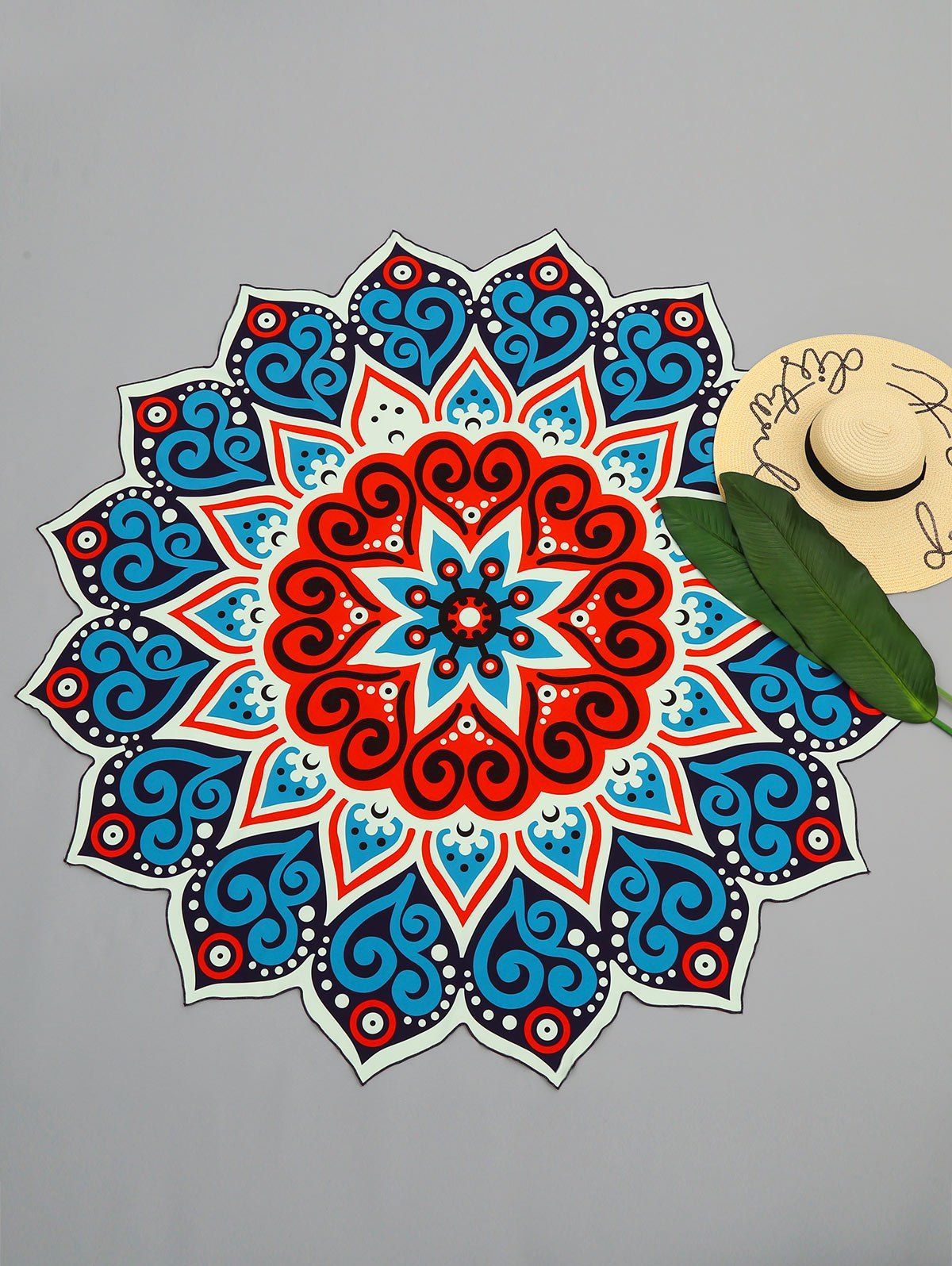 

Mandala Print Sunbath Beach Throw, Blue