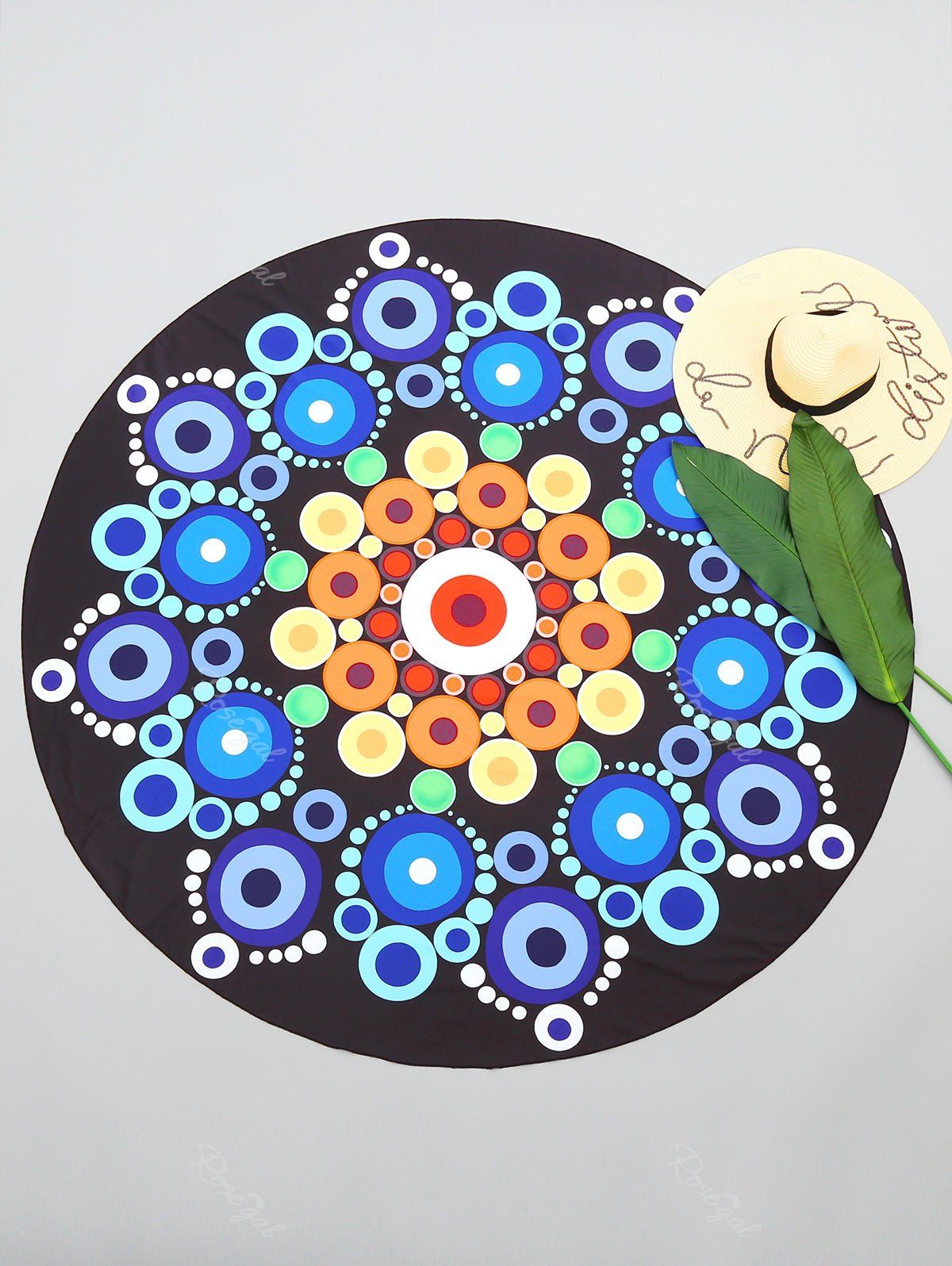 

Graphic Sunbath Circle Beach Throw, Colormix