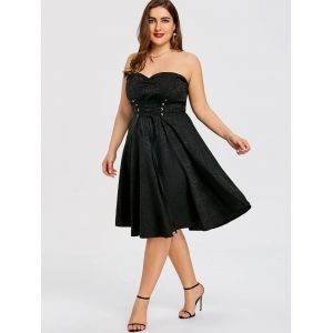 Plus Size Bandeau Dress