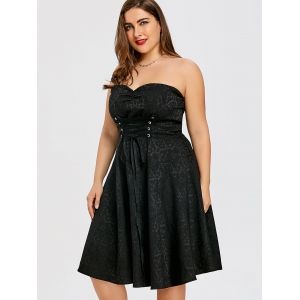 Plus Size Bandeau Dress