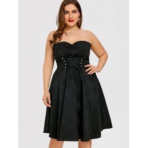 Plus Size Bandeau Dress