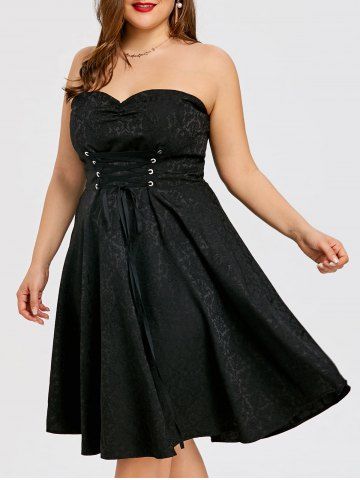 Plus Size Bandeau Dress