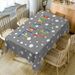Thank You Print Fabric Waterproof Table Cloth -  