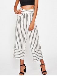 striped gaucho pants