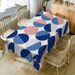 Dot Print Fabric Waterproof Table Cloth -  
