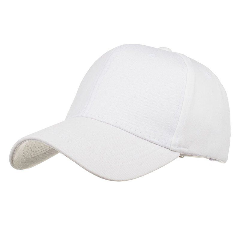 

Simple Line Embroidery Adjustable Sunscreen Hat, White