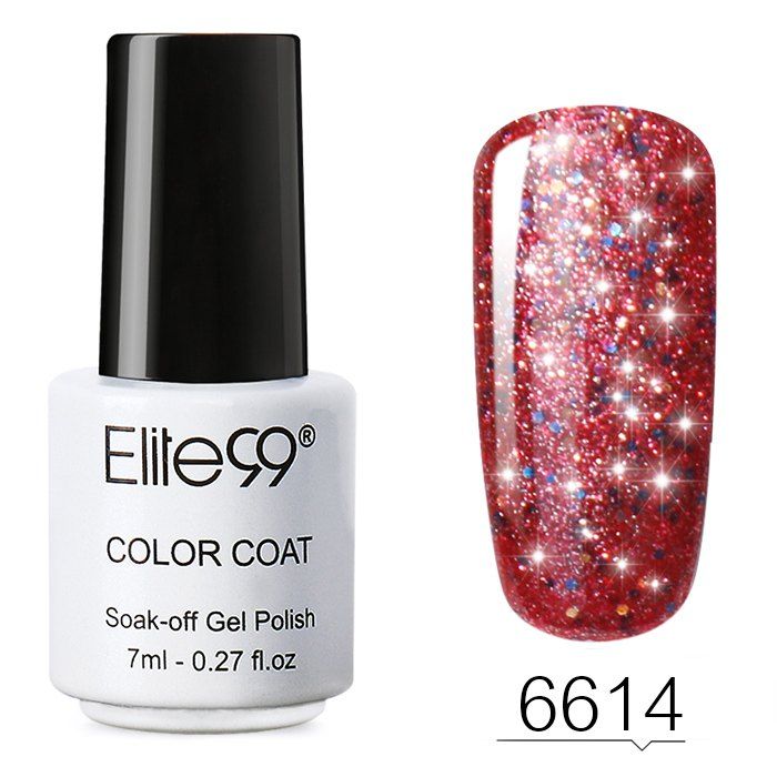 

7 ML Glitter Colors Soak Off Nail Art Shiny Nail Polish, #14