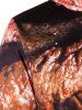 Steak Graphic Kangaroo Pocket Hoodie -  