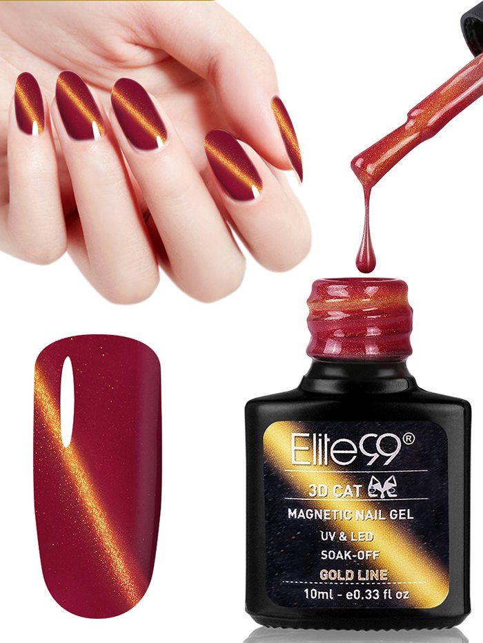

10ML Red Series 3D Cat Eye Soak Off Nail Art Nail Polish, #06