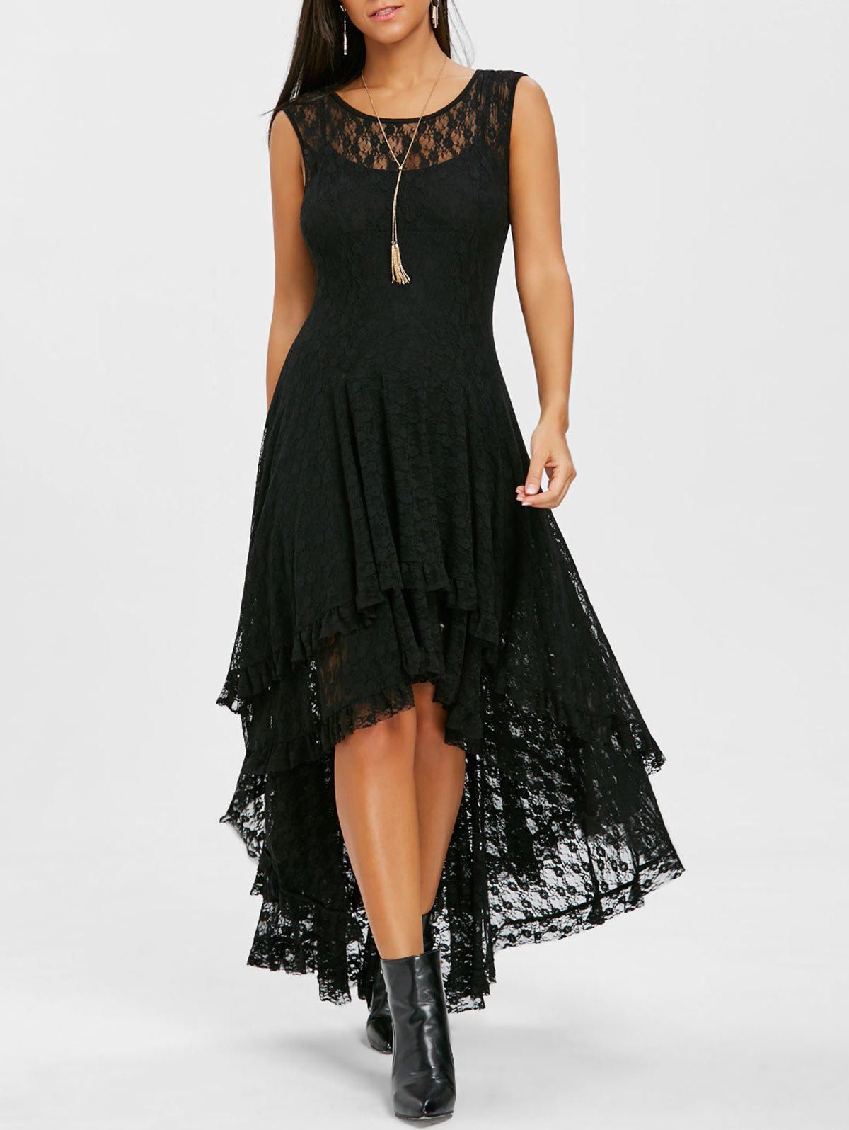 coast ros tiered lace dress