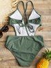 Maillot de Bain Une-Pièce Cache-Coeur Croisé Rembourré -  