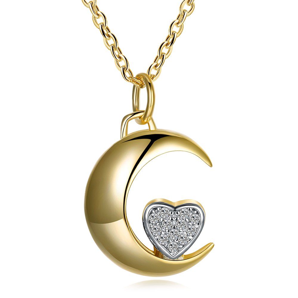 2018 rhinestone moon sterling silver pendant 2018 rhinestone moon sterling silver pendant