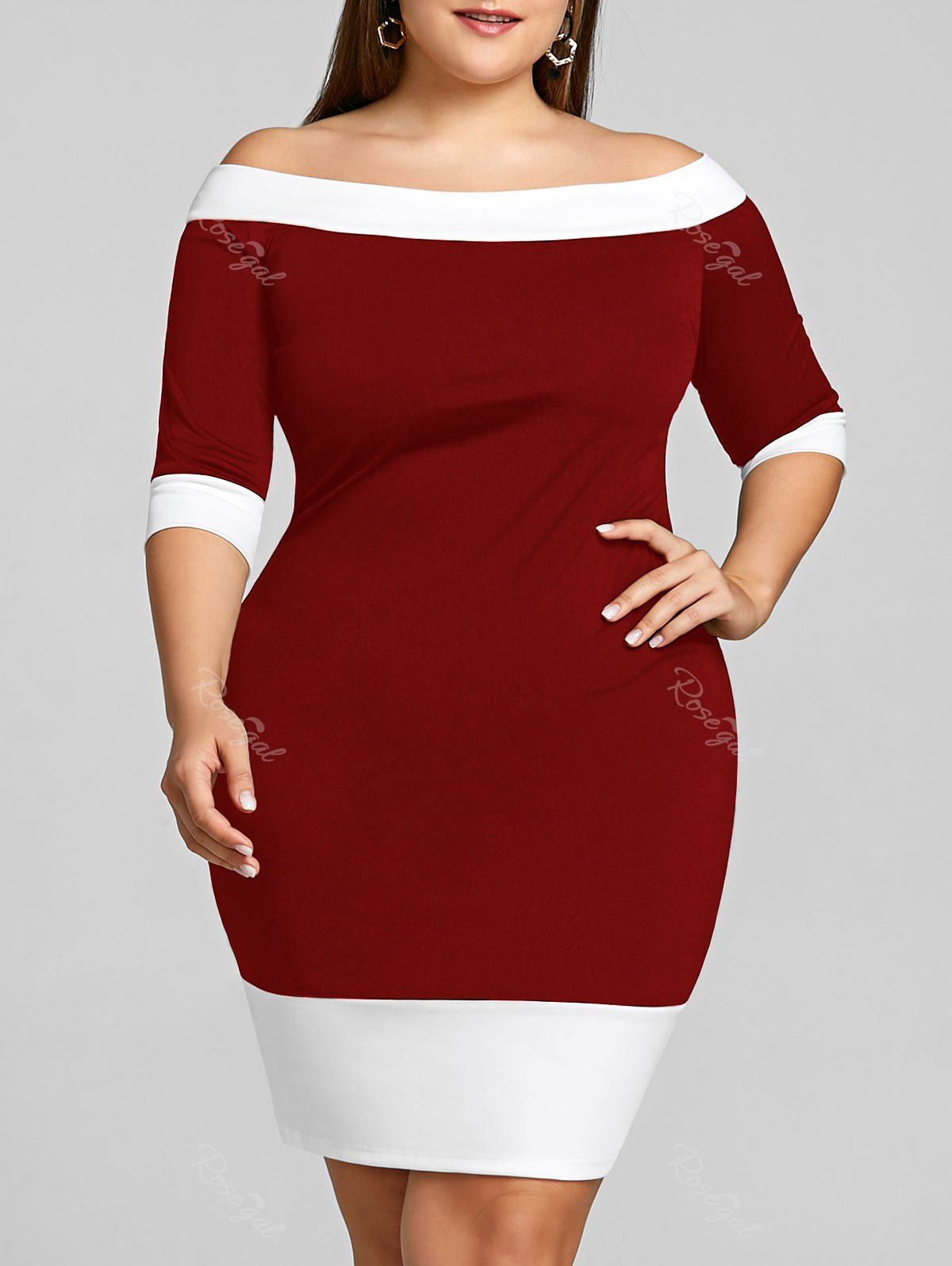 wine red off the shoulder sequin embellished sheath dress