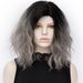 Medium Side Parting Ombre Natural Wavy Synthetic Fiber Wig -  