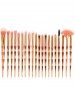 Kit de Brosse de Maquillage Cheveux Professionnel avec Motif Zircon 20Pcs -  