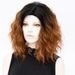 Medium Side Parting Natural Wavy Ombre Synthetic Wig -  