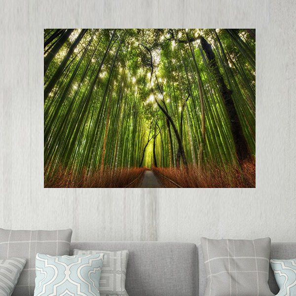 Bamboo Forest Pattern Wall Sticker For Bedroom