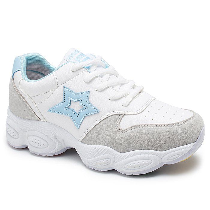 

Casual Running Star Patched Sneakers, Blue