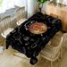 Pizza Clock Print Waterproof Dining Table Cloth -  