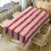 Meat Striped Print Waterproof Dining Table Cloth -  