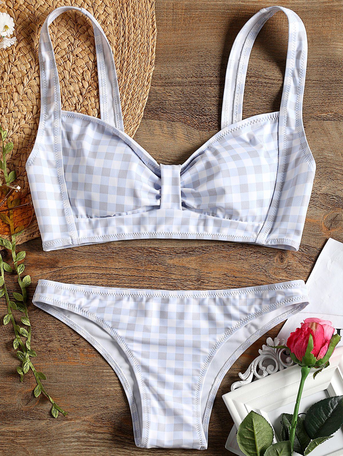 

Plaid Bow Bikini, Checked