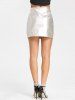 High Waisted Sparkle Bodycon Skirt -  