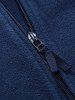 Zip Up Embroidered Micro Fleece Jacket -  