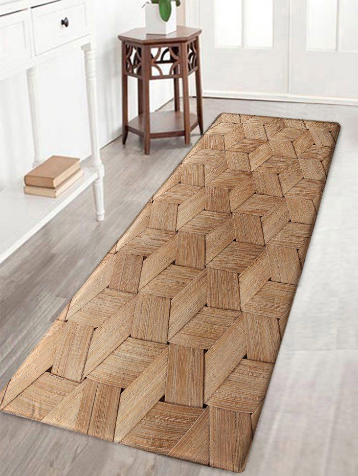 81 Off Basket Weave Pattern Water Absorption Nonslip Bath Rug Chic Basket Weave Pattern Water Absorption Nonslip Bath Rug