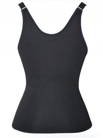 

Plus Size Zipped Underbust Training Vest, Black