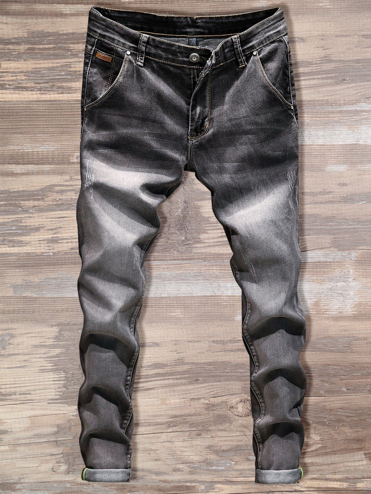 

Slim Fit Straight Leg Jeans, Gray