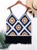 Crochet Knit Sleeveless Cover Up Top -  