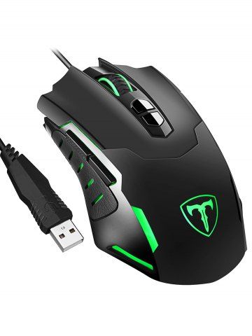 Shops VicTsing 7-Button Programmable Breathing Light Gaming Mouse Wired Ergonomic Computer Mice for PC  