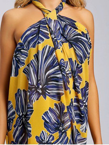 Convertible Halter Floral Beach Dress