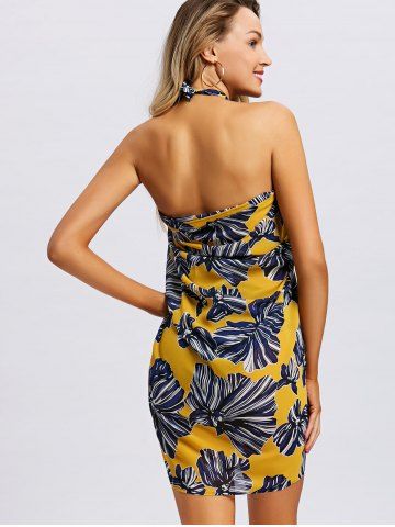 Convertible Halter Floral Beach Dress