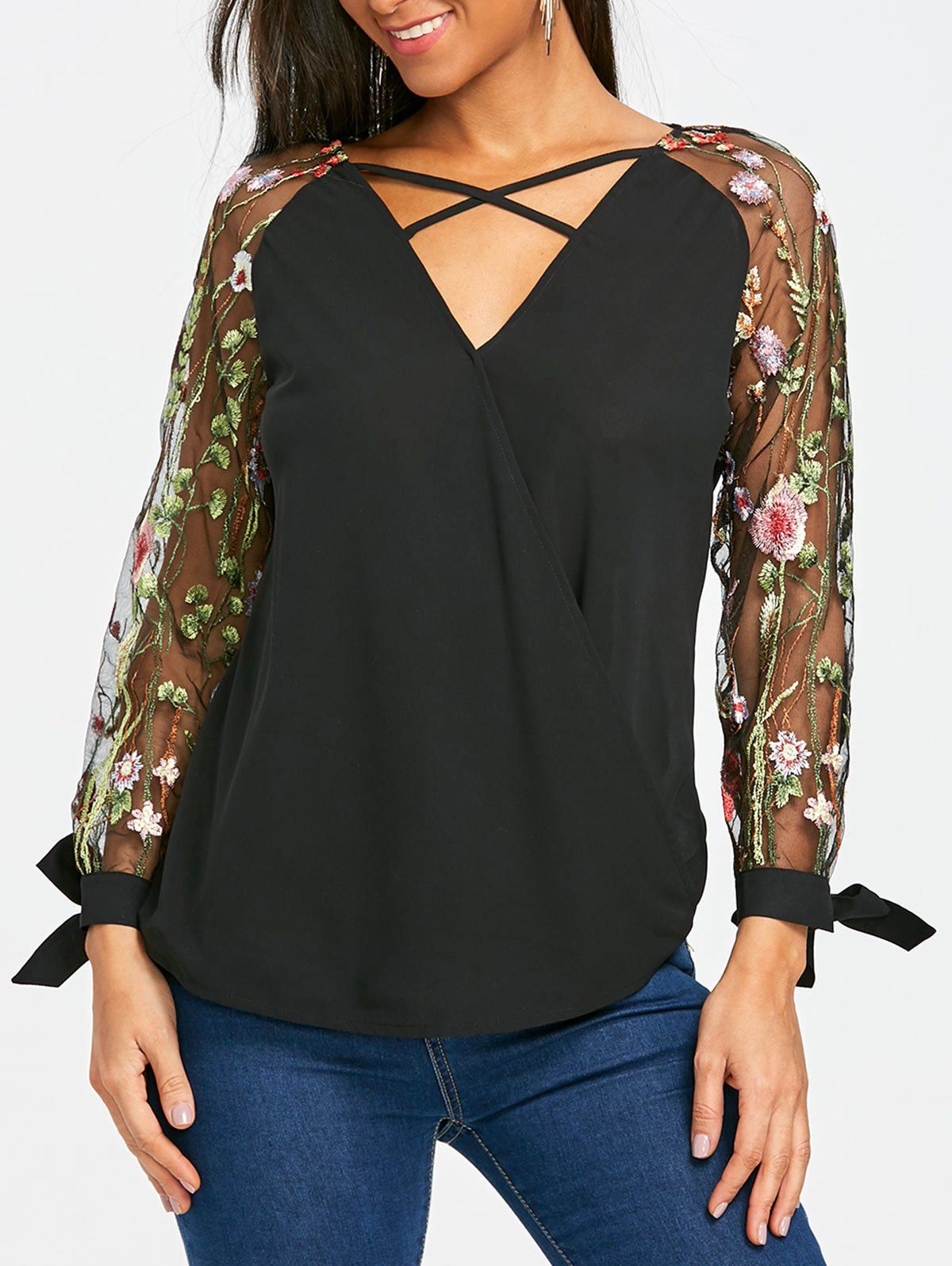 cross cut blouse