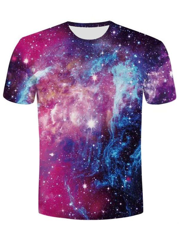 

Crew Neck 3D Galaxy Tee, Colormix