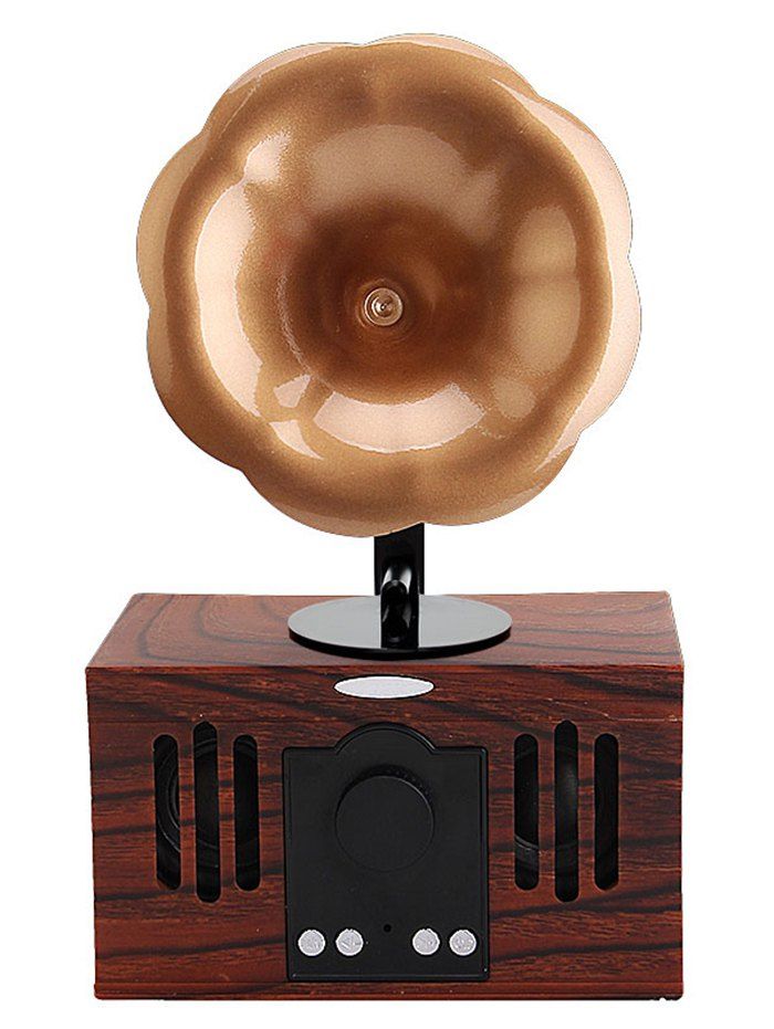 

ASHU Vintage Horn Indoor Bluetooth Speaker, Copper color