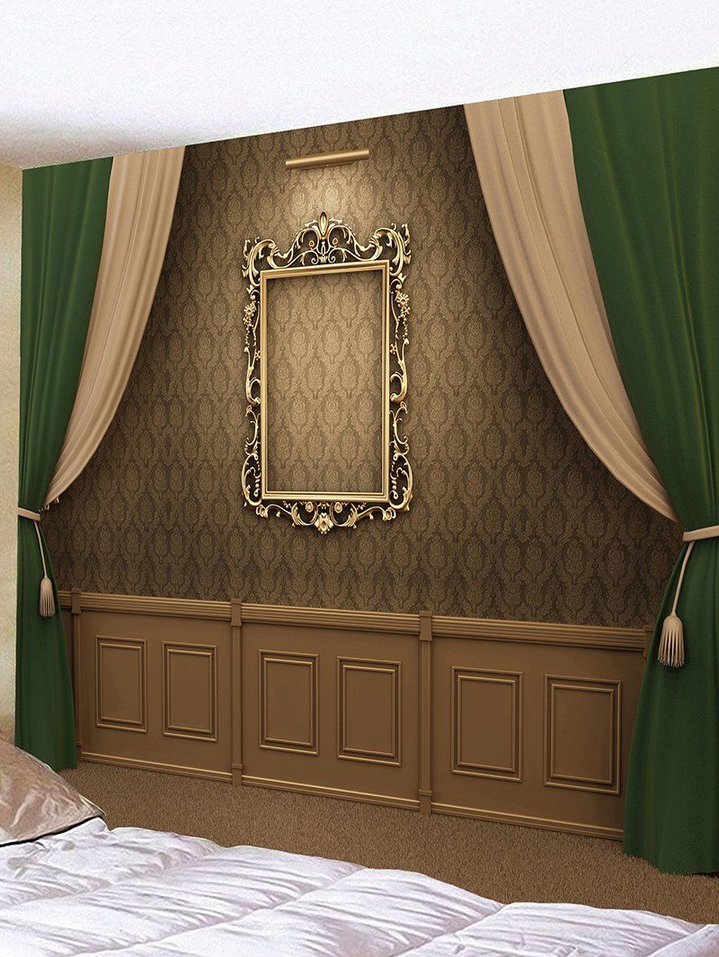 

Photo Frame Wall Curtain Print Hanging Tapestry, Colorful