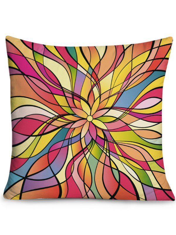 

Vivid Floral Pattern Print Sofa Pillowcase, Colorful