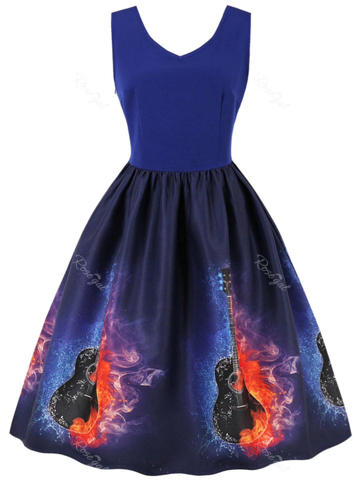 fire plus ice on Plus Size Violin In Fire And Ice Dress 37 Off Rosegal