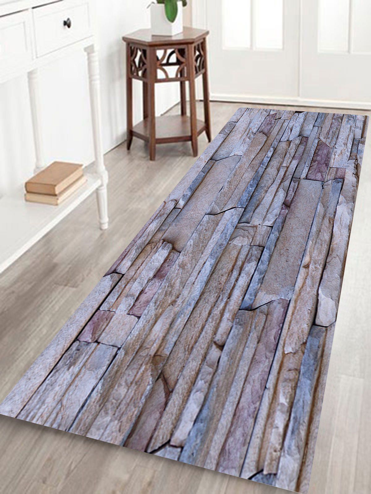 

Splicing Stones Printed Indoor Outdoor Area Rug, Gray