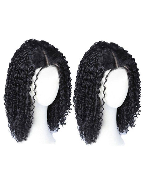 Medium Center Part Curly Synthetic Wig