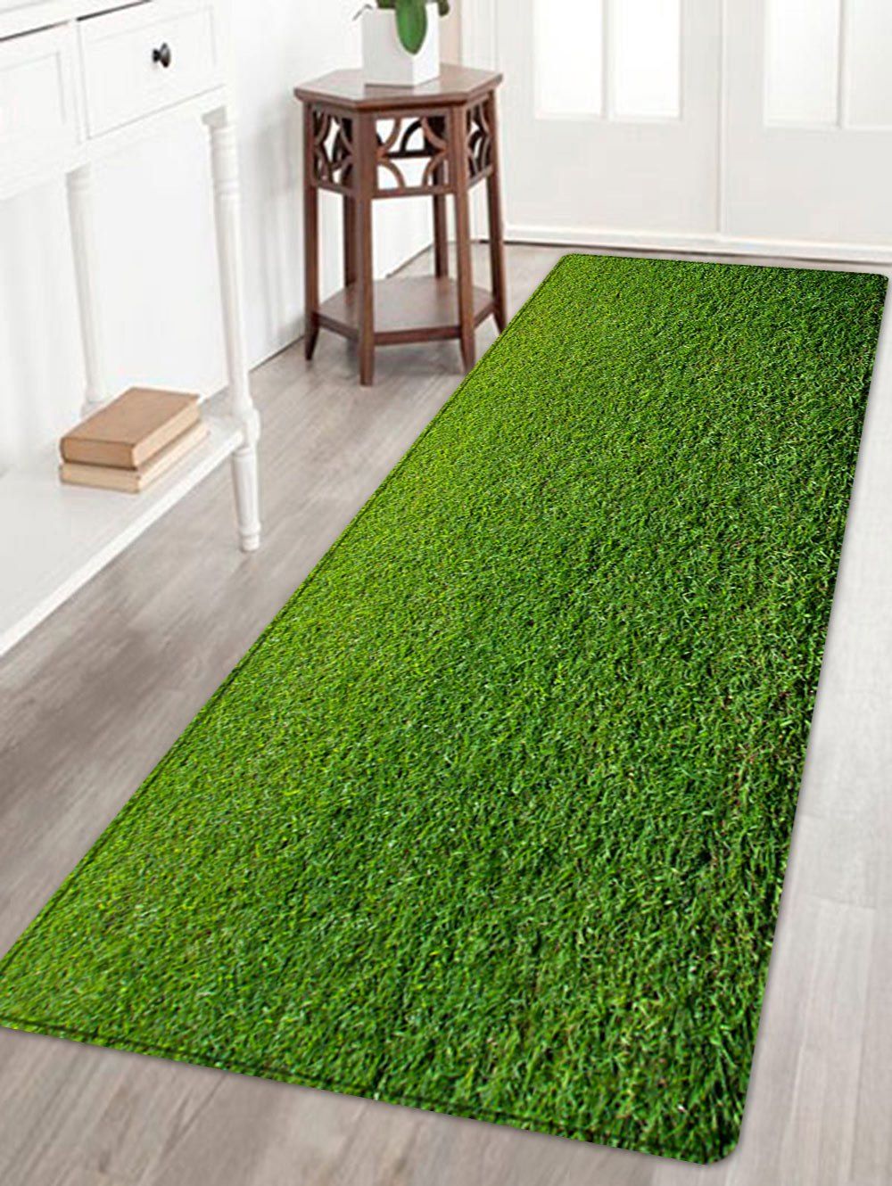 

Lawn Pattern Water Absorption Floor Rug, Green