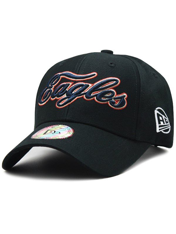 

EAGLES Embroidery Adjustable Snapback Hat, Black