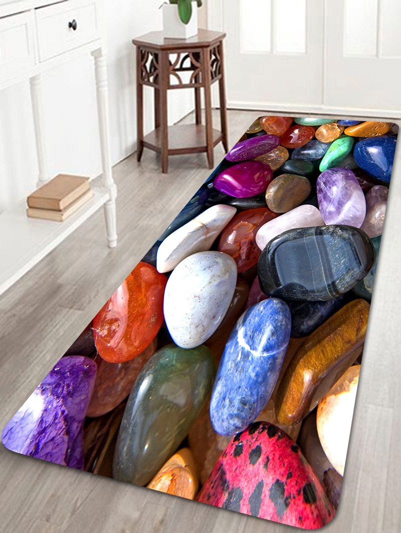 

Colorful Cobblestones Print Floor Area Rug, Multi