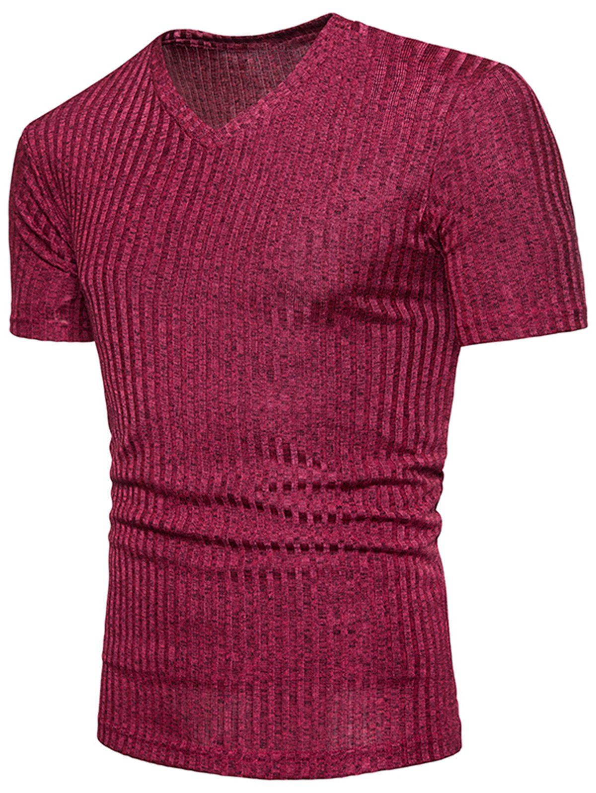 

Stretchy Short Sleeve T-shirt, Red wine