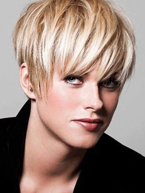 

Short Inclined Bang Straight Synthetic Wig, Yellow