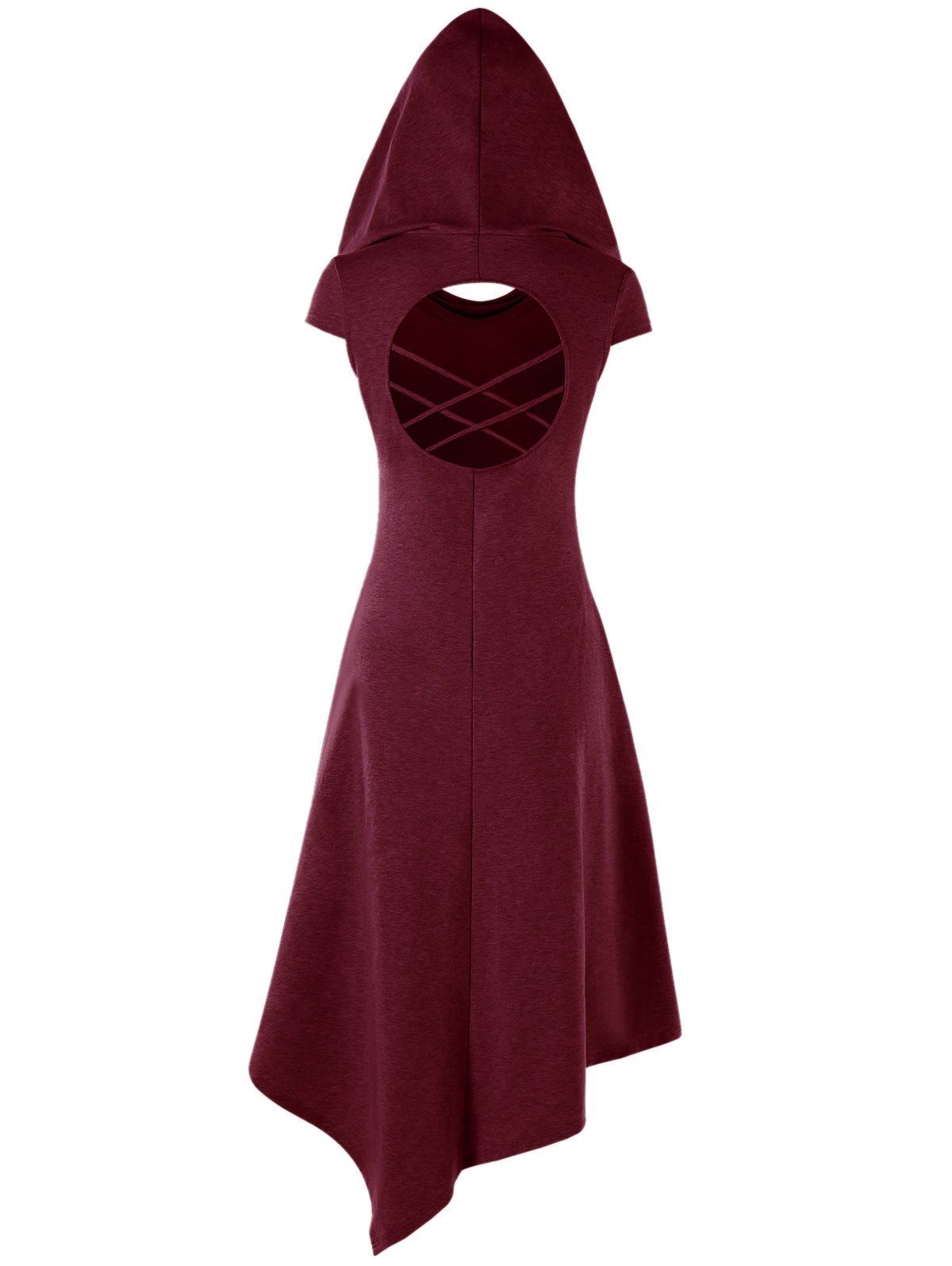 midi swing dress with sleeves